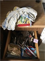 Kitchen Utensils & Linens in Drawer