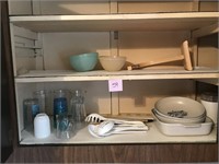 Contents in Cabinet, Utensils, Bowls, Tupperware