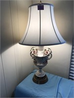 Vintage Floral Tall Table Lamp