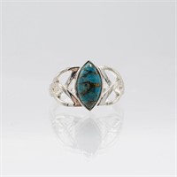 Sterling Silver 2ct Turquoise Ring