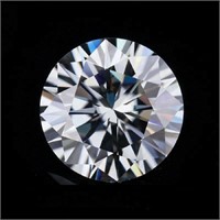 Lab Created Sparkling 4.77 Ct Round Cut Diamond