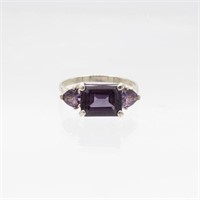 Lab Created 5.20ct Russian Alexandrite Ring