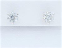 14KT White Gold 2.18ctw Leo Diamond Earrings