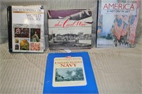 4 HARDBACK MILITARY & AMERICAN HISTORY BOOKS