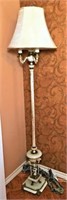 Three Armed Floor Lamp with Marble