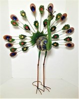 Jeweled Metal Peacock