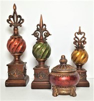 Trio of Decorative Finials