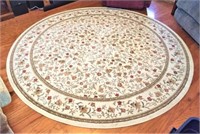 Round Floral Area Rug