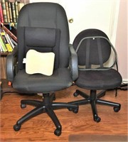 Two Fabric Office Chairs
