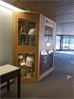 NORMAN  J. SMITH TROPHY CABINET NO CONTENTS