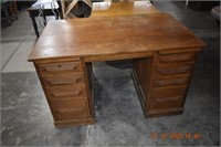 Vintage Oak Desk 50 X 31