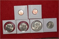 Pennies, Kennedy Half Dollars, 1978 Eisenhower