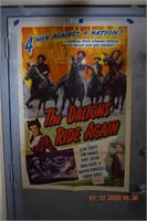 Original 1945 The Daltons Ride Again Movie Poster