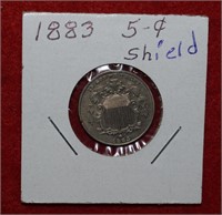 1883 Five Cent Shield
