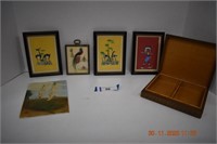 Collection of Small Framed Vintage Pictures