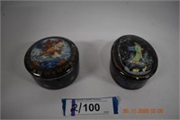 Two Russian Porcelain Music Boxes