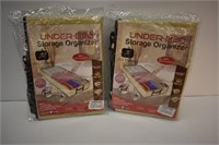 2 UNDER THE BED ORGANIZERS - NEW