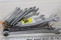 12 piece Pittsburg wrench set