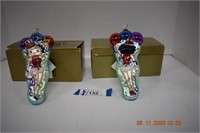 Two Betty Boop Collectible Polonaise Ornaments