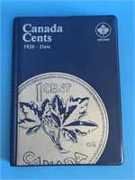 CANADA  AND USA PENNIES IN BLUE FOLDER