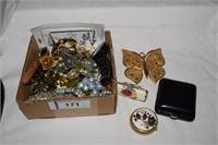 Costume Jewelry, Watches, Pill Box and More
