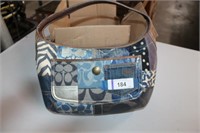 Patchwork Tote Bag Marked Coach.