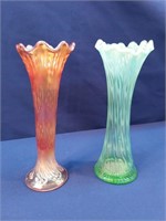 Carnival & Art Glass Vases 11"