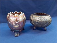 Carnival Footed Vases 4"