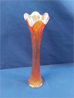 Carnival Glass 15" Vase