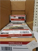 4 boxes of trim nails