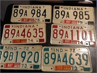 IN License Plates(1970s & 80s)