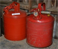 2 Protectoseal REd 5 Gallon Safety Fuel Cans