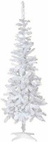 PERFECT HOLIDAY WHITE PVC CHRISTMAS TREE, 4'