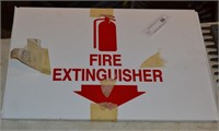 Lot of 4 Plexi 12"x15" Fire Exitinguisher Signs