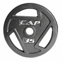 CAP BARBELL 2-INCH OLYMPIC GRIP PLATE, 35 LBS