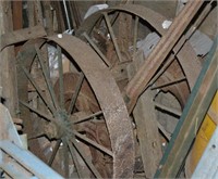 (2) 30" Steel Farm Wheels