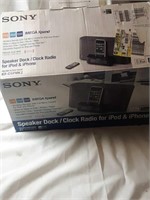 Sony speaker dock and clock radio