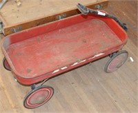 Rex Vintage Red Metal Wagon