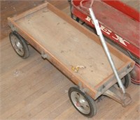 Vintage Wooden Wagon No Sides