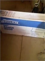 Broan 36" range hood white new