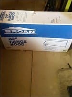 New Broan 30" range hood white