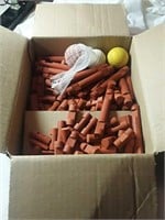 Box of Lincoln logs
