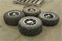(2) 25x10.00-12 & (2) 25x8.00-12 Maxxis ATV Tires