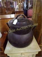 Large 20 Liter Cast Iron Cauldron With Lid