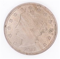 Coin 1911 United States Liberty Nickel - Choice BU