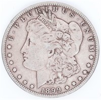 Coin 1899-P Morgan Silver Dollar In VF