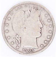 Coin 1904-O Barber Silver Half Dollar In Fine