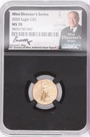 Coin 2020 $5 Gold Directors Series NGC MS 70