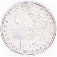Coin 1892-CC Morgan Silver Dollar In Choice