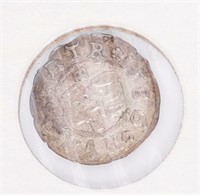 Coin 1586 Hungary 1 Denar Silver